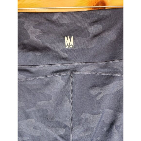 Nicole Miller Slip On Leggings Black Grey Camo Plus Size 3X With Pockets - Picture 9 of 10